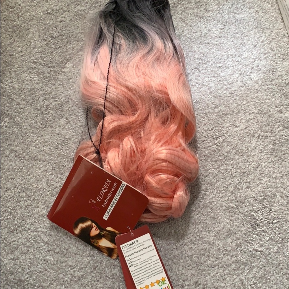Ombré pink/peachy wig - Picture 4 of 5